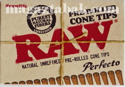 Фильтры для самокруток RAW pre rolled cone tips perfecto